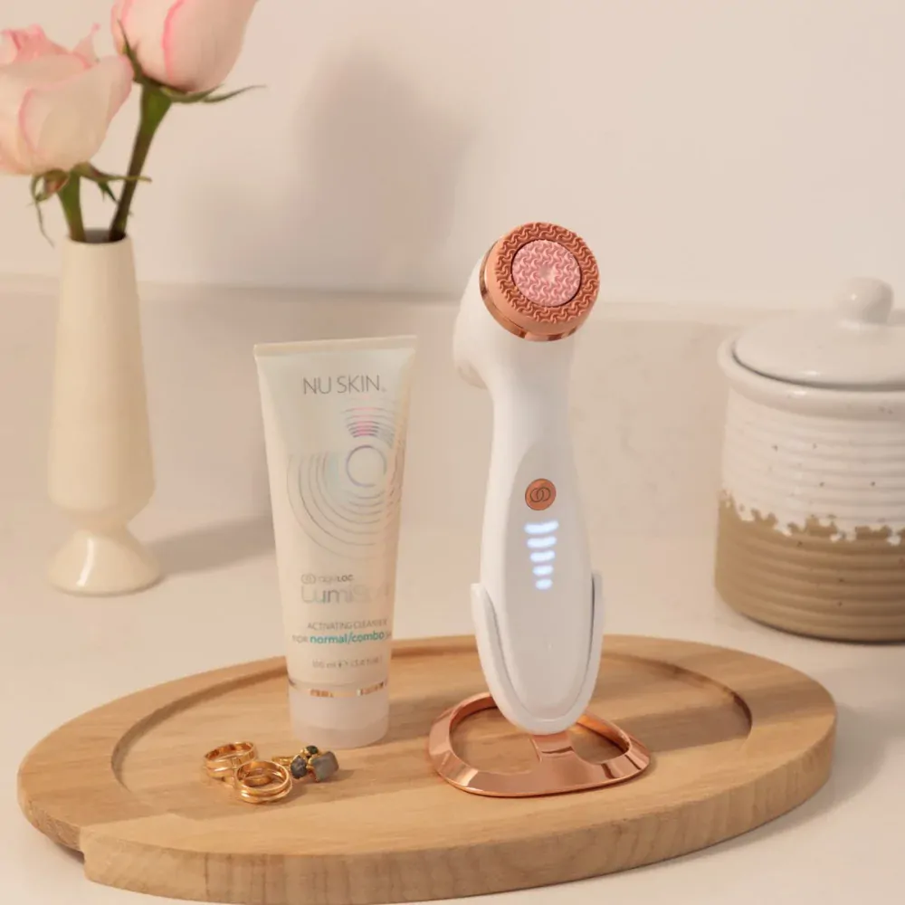 Čisticí sada ageLOC LumiSpa iO Rose Gold Cleansing Kit – pro suchou pleť