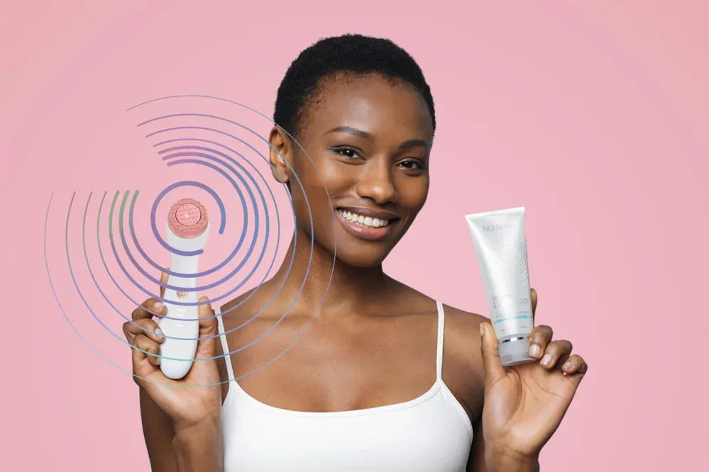 Čisticí sada ageLOC LumiSpa iO Rose Gold Cleansing Kit – pro suchou pleť